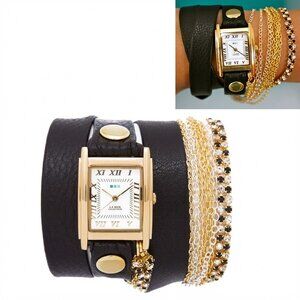 NEW! LA MER COLLECTIONS - GATSBY CRYSTAL WRAP WATCH